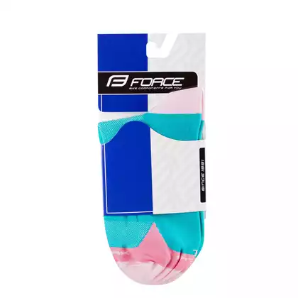 FORCE Sportovní ponožky STREAK blue/pink 9009133