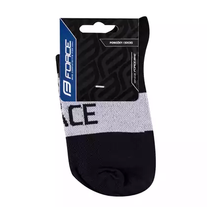 FORCE Cyklistické / sportovní ponožky TRACE, šedočerná, 9008873