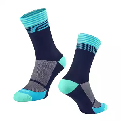 FORCE Sportovní ponožky STREAK, modro-tyrkysová, 9009129