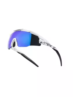 FORCE cyklistické / sportovní brýle EVEREST, Černý a bílý, 910912