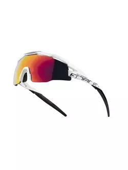 FORCE cyklistické / sportovní brýle EVEREST, Černý a bílý, 910913