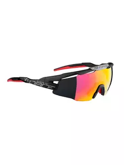 FORCE cyklistické / sportovní brýle EVEREST, černá matná, 9109202
