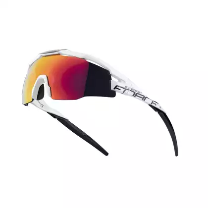 FORCE cyklistické / sportovní brýle EVEREST, Černý a bílý, 910913