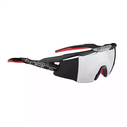 FORCE cyklistické / sportovní brýle EVEREST, čierna matná, 9109201