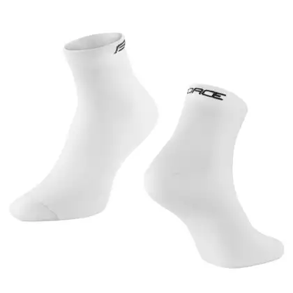 FORCE ponožky MID, bílé 90090107