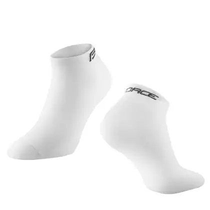 FORCE kotníkové ponožky SHORT, bílé 90090103