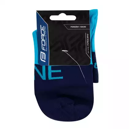 FORCE cyklistické ponožky ONE, modré 900868