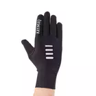 KAYMAQ GLA-001 cyklistické rukavice jaro / podzim GEL, černá