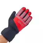 KAYMAQ GLW-002 zimní cyklistické rukavice, černá a červená