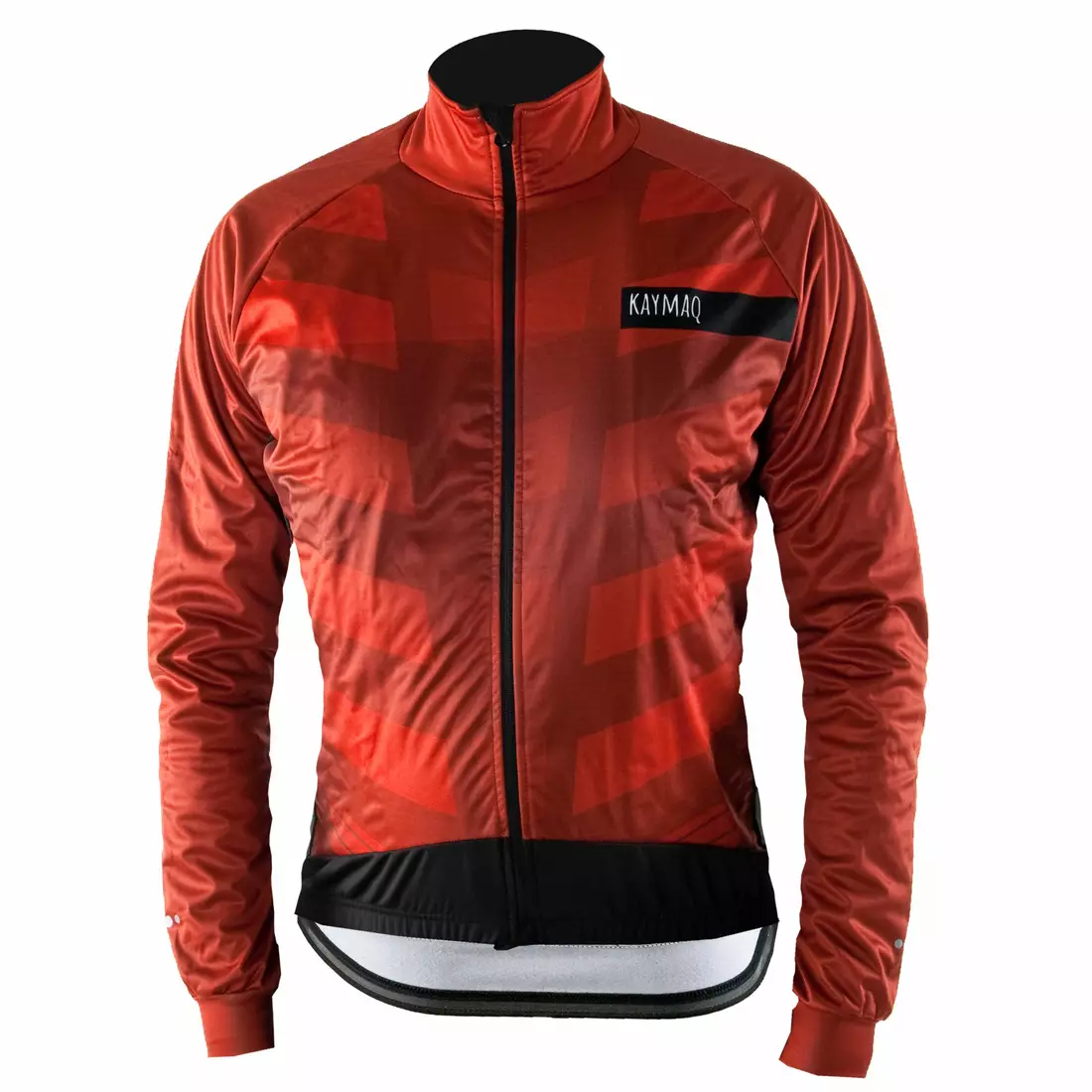 KAYMAQ pánská zimní cyklistická bunda softshell, červená JWS-001