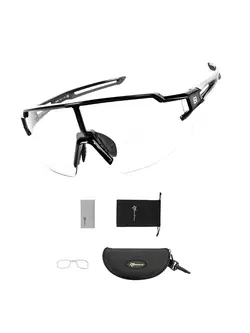 Rockbros 10175 sportovní brýle s fotochromatickou + korekční vložkou černy