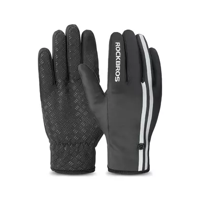 Rockbros zimní cyklistické rukavice, černé 16410777005-S077-7