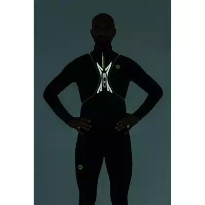 ROGELLI reflexní vesta s LED diodami green ROG351115.ONE SIZE