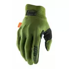 100% COGNITO pánské cyklistické rukavice, zelená