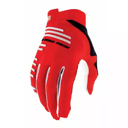 100% R-CORE Cyklistické rukavice, Červené