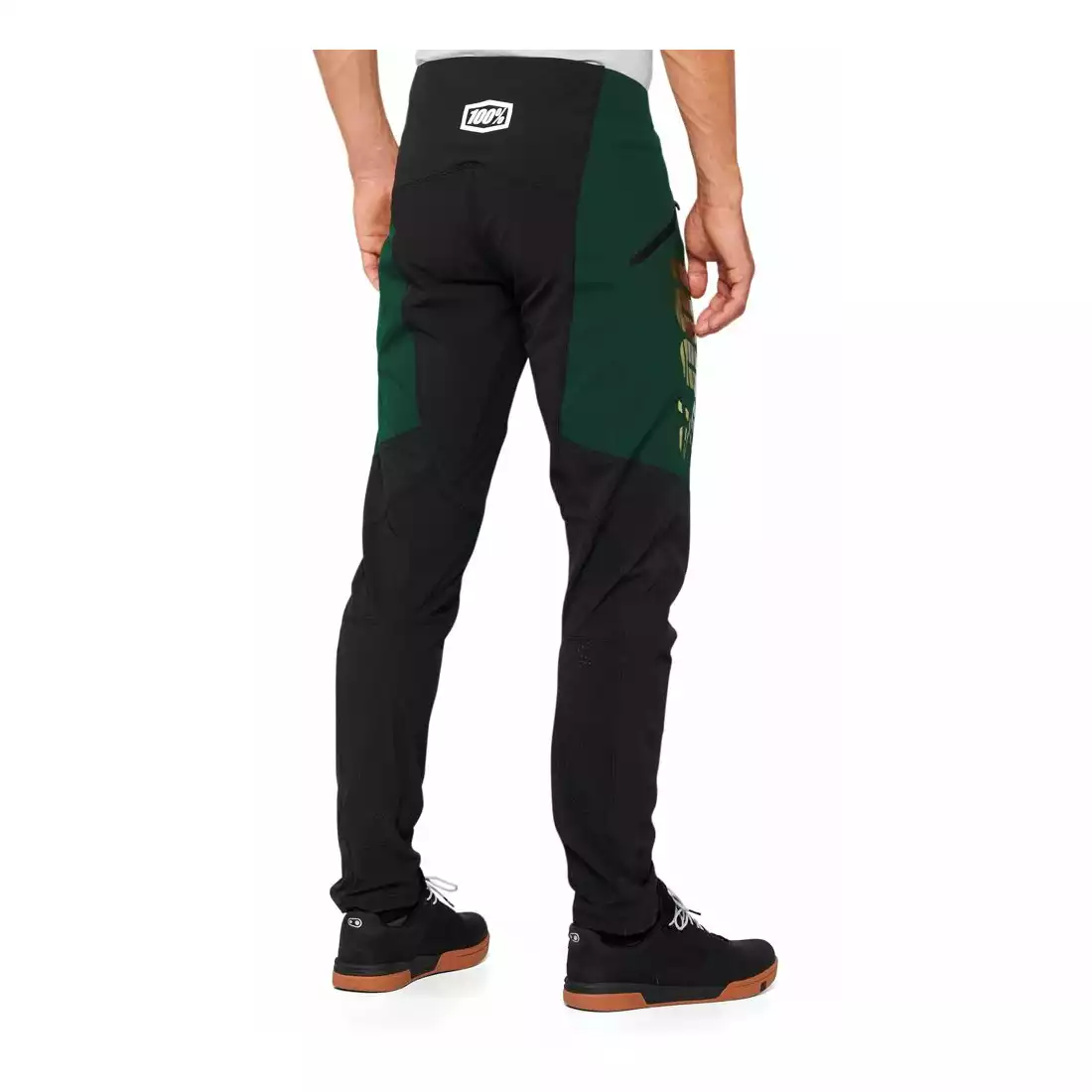 100% R-CORE X  Pánské cyklistické kalhoty Limited Edition, zeleno-černé