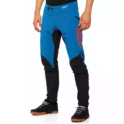 100% R-CORE X Pánské cyklistické kalhoty, modrá, černá