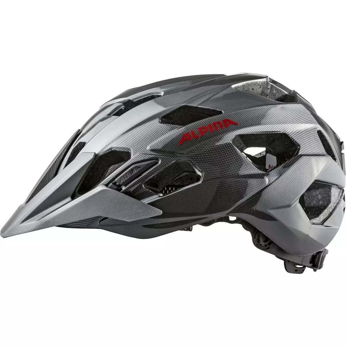ALPINA ANZANA Cyklistická helma MTB / Enduro, šedo-červená