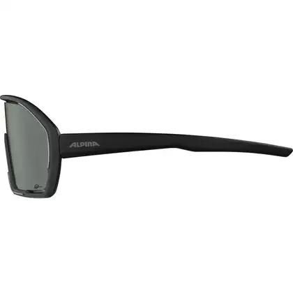 ALPINA BONFIRE Q-LITE Sportovní polarizační brýle BLACK MATT MIRROR SILVER