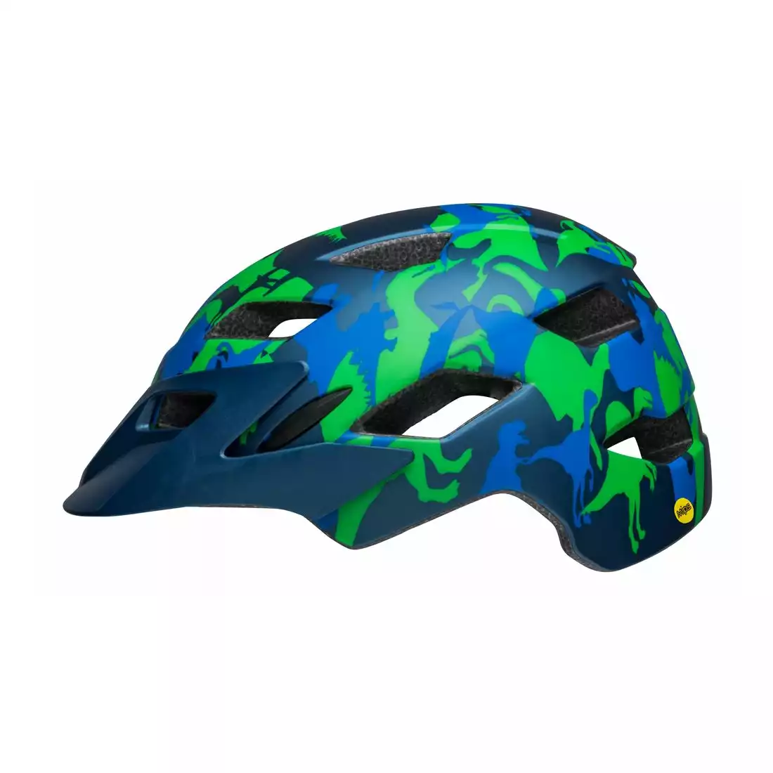 BELL SIDETRACK Dětská helma na kolo, modrá zelená