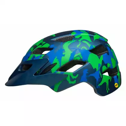 BELL SIDETRACK Dětská helma na kolo, modrá zelená