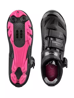 FORCE dámské cyklistické boty MTB TURBO black/pink 9407735
