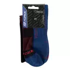 FORCE sportovní ponožky střední tloušťky POLAR, modro-červená 9009166