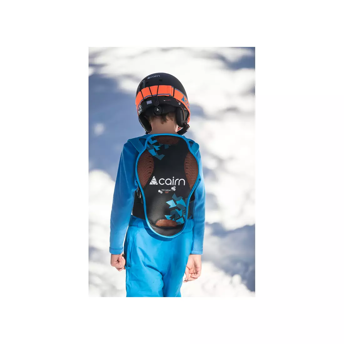 CAIRN PRO IMPAKT JR D3O dětský chránič zad na lyže / snowboard, černo-modrý