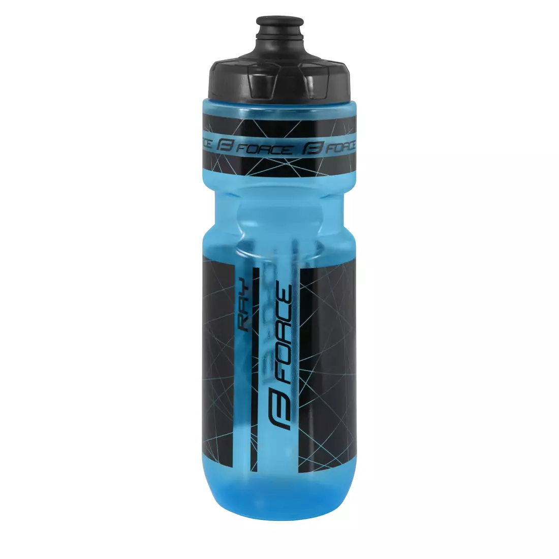 FORCE cyklistická láhev s vodou RAY 750ml transparent blue 253063