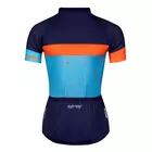 FORCE dámský cyklistický dres SPRAY LADY blue/orange 90013402