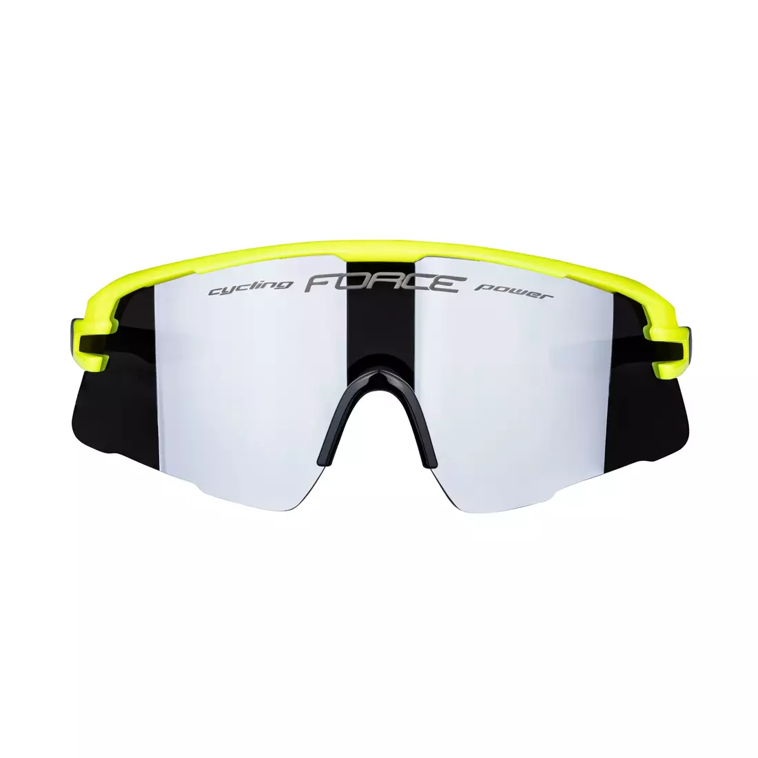 FORCE sportovní brýle AMBIENT (black mirror lens S3) fluo/grey 910933