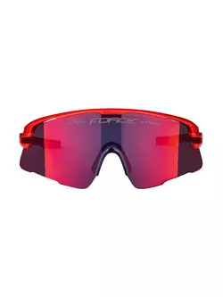 FORCE sportovní brýle AMBIENT (red mirror lens S3) red/grey 910932