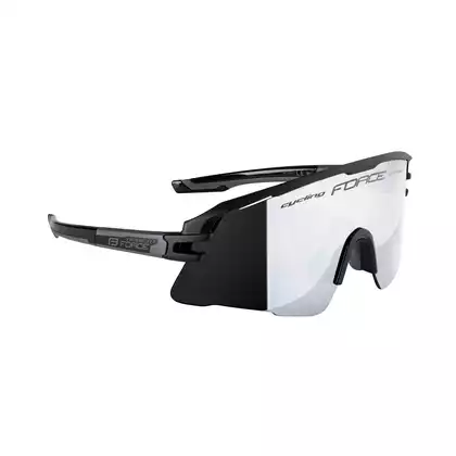 FORCE sportovní brýle AMBIENT (black mirror lens S3) black/grey 910931