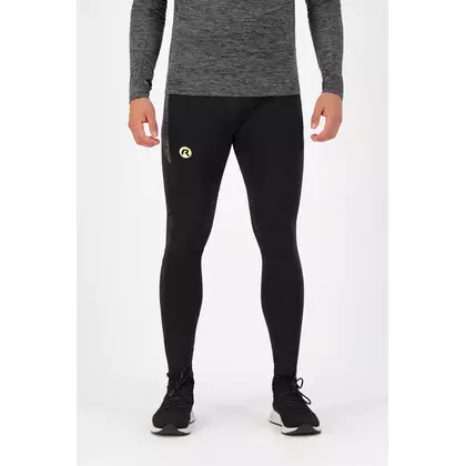 Rogelli ENJOY pánské zateplené joggingové kalhoty, černá reflexní