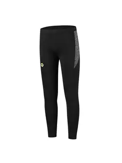 Rogelli ENJOY pánské zateplené joggingové kalhoty, černá reflexní