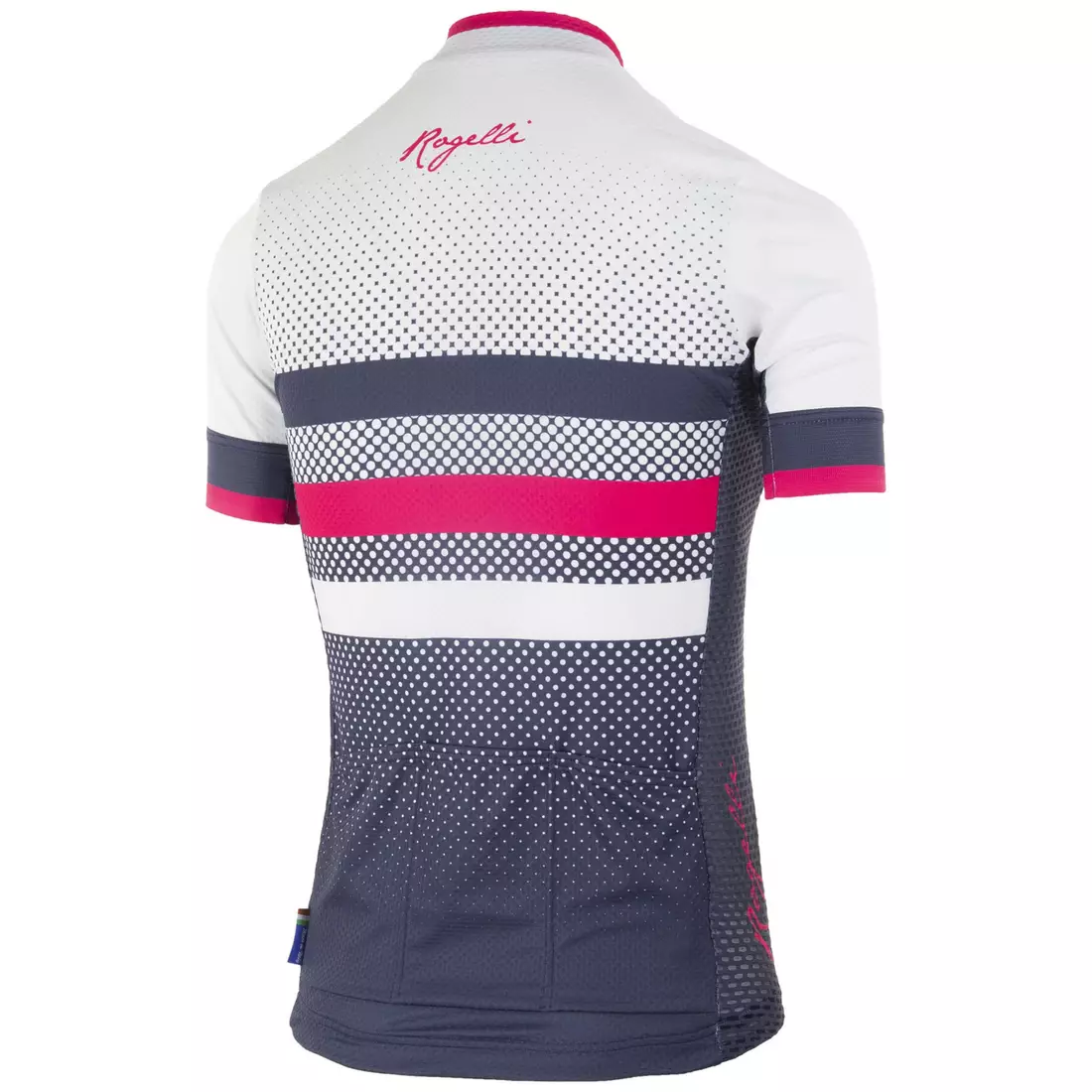 ROGELLI dámský cyklistický dres DOT blue/pink 010.177