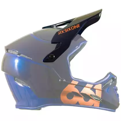 661 zorník na cyklistickou helmu RESET, tmavě modro-oranžová