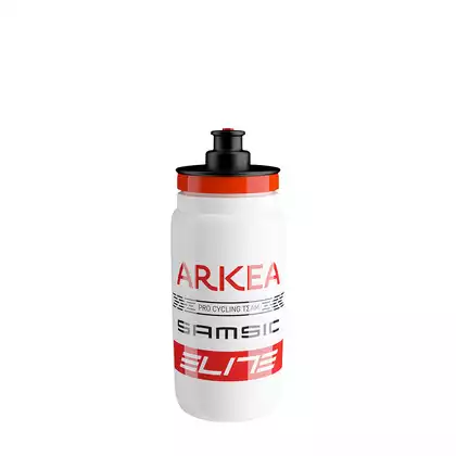 ELITE Cyklistická láhev na vodu FLY TEAMS Arkea Samsic, 550ml, černá a oranžová EL01604343