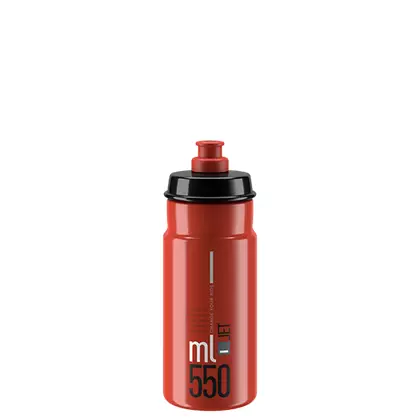 ELITE JET Cyklistická láhev na vodu 550ml, červená / černá