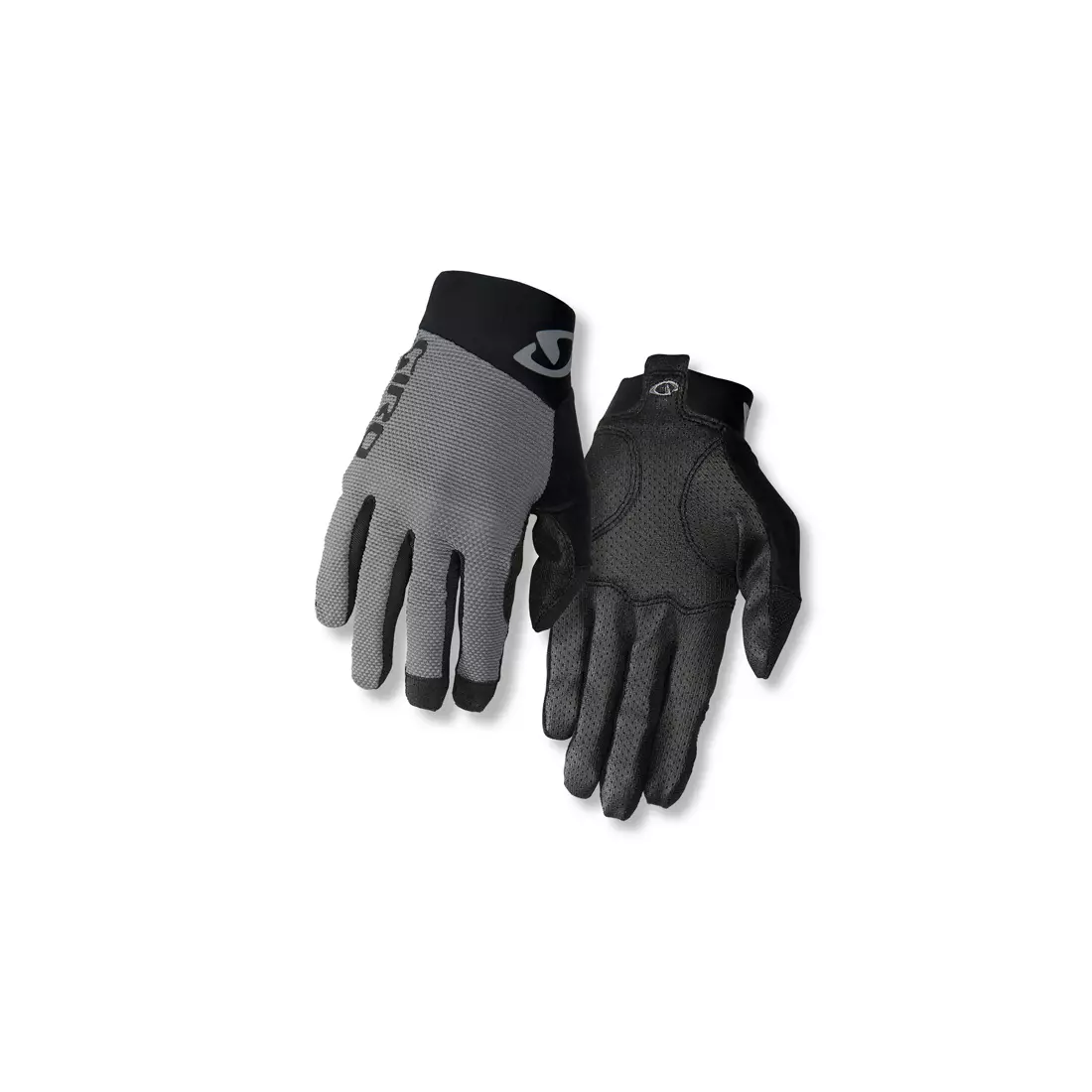 GIRO pánské cyklistické rukavice RIVET II titanium black GR-7085605