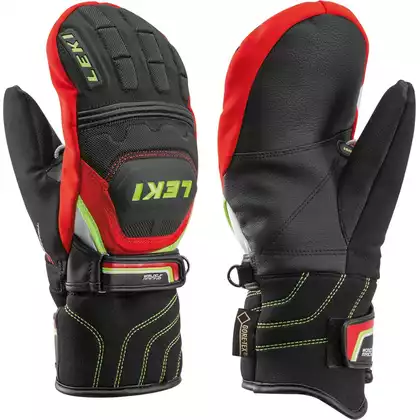 LEKI Dětské lyžařské rukavice WCR Coach Flex S GTX Junior MIT, Red, 63481121050