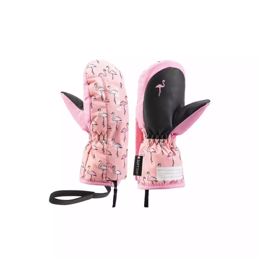 LEKI Little Flamingo Zap Mitt dětské lyžařské rukavice, pink