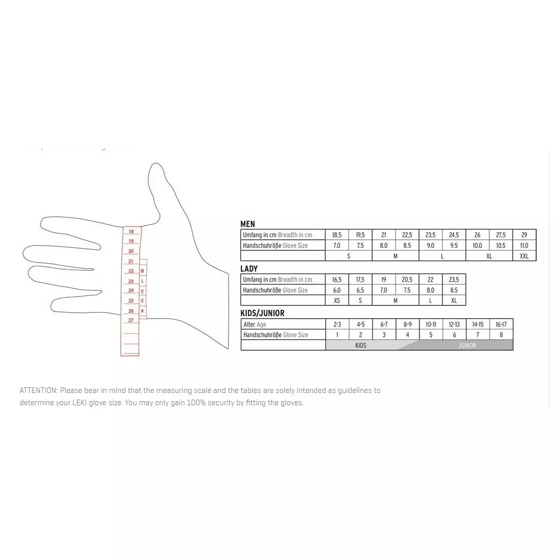 LEKI Lyžařské rukavice WCR Flex S Speed System, red, 63480143075