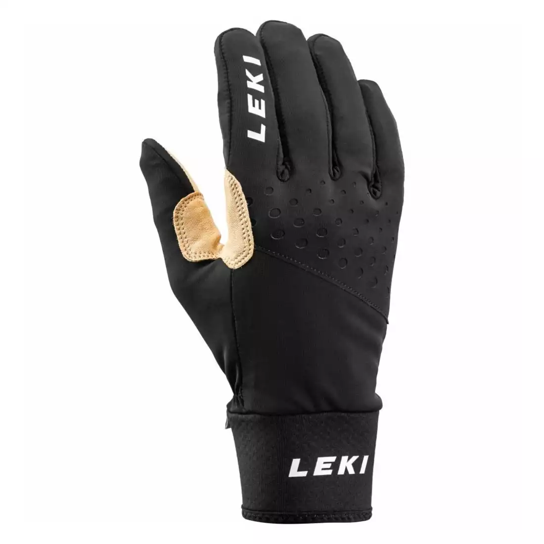 LEKI Nordic Race Premium zimní rukavice, černá a béžová