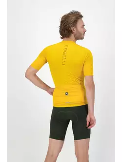 ROGELLI DISTANCE pánský cyklistický dres, žlutá