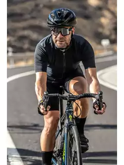 Rogelli MELANGE pánský cyklistický dres, šedo-černá