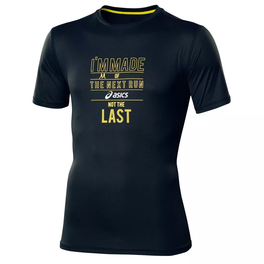 ASICS 110408-0001 GRAPHIC TOP - pánské běžecké tričko, barva: Černá