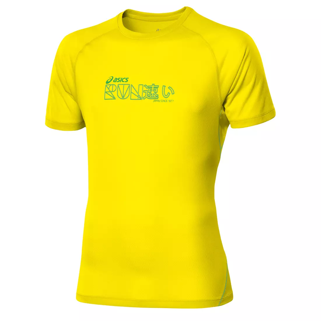 ASICS 110506-0343 GRAPHIC TOP - pánské běžecké tričko, barva: žlutá