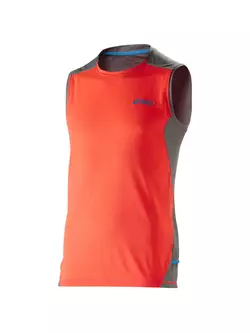 ASICS 110550-0694 FUJI RUKÁVOVÝ TOP - pánské tričko bez rukávů, barva: oranžovo-šedá