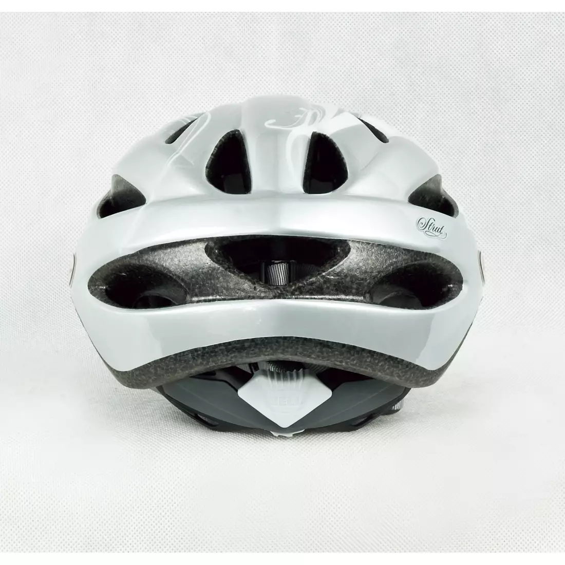 Dámská cyklistická přilba BELL STRUT, bílá a stříbrná